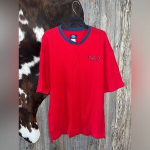 Concepts sport size large bright red short sleeve ribbed Cardinals shirt